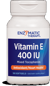 Vitamin E 400 IU (100 softgels)* Enzymatic Therapy